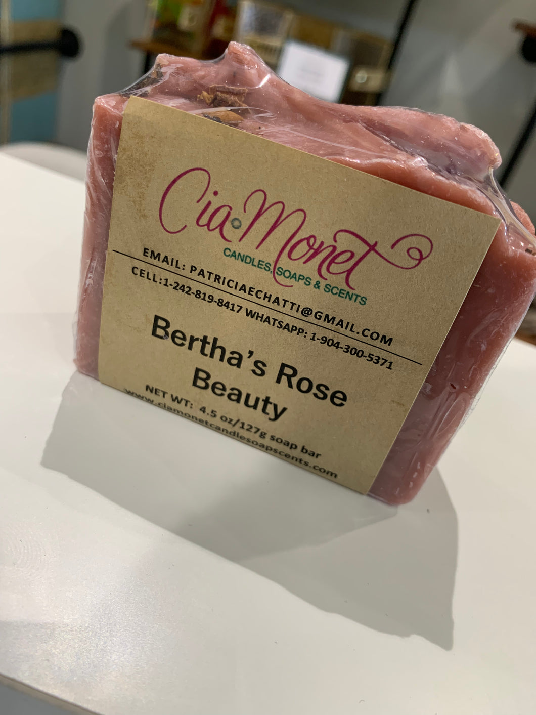 Bertha's Rose Beauty Bar Soap