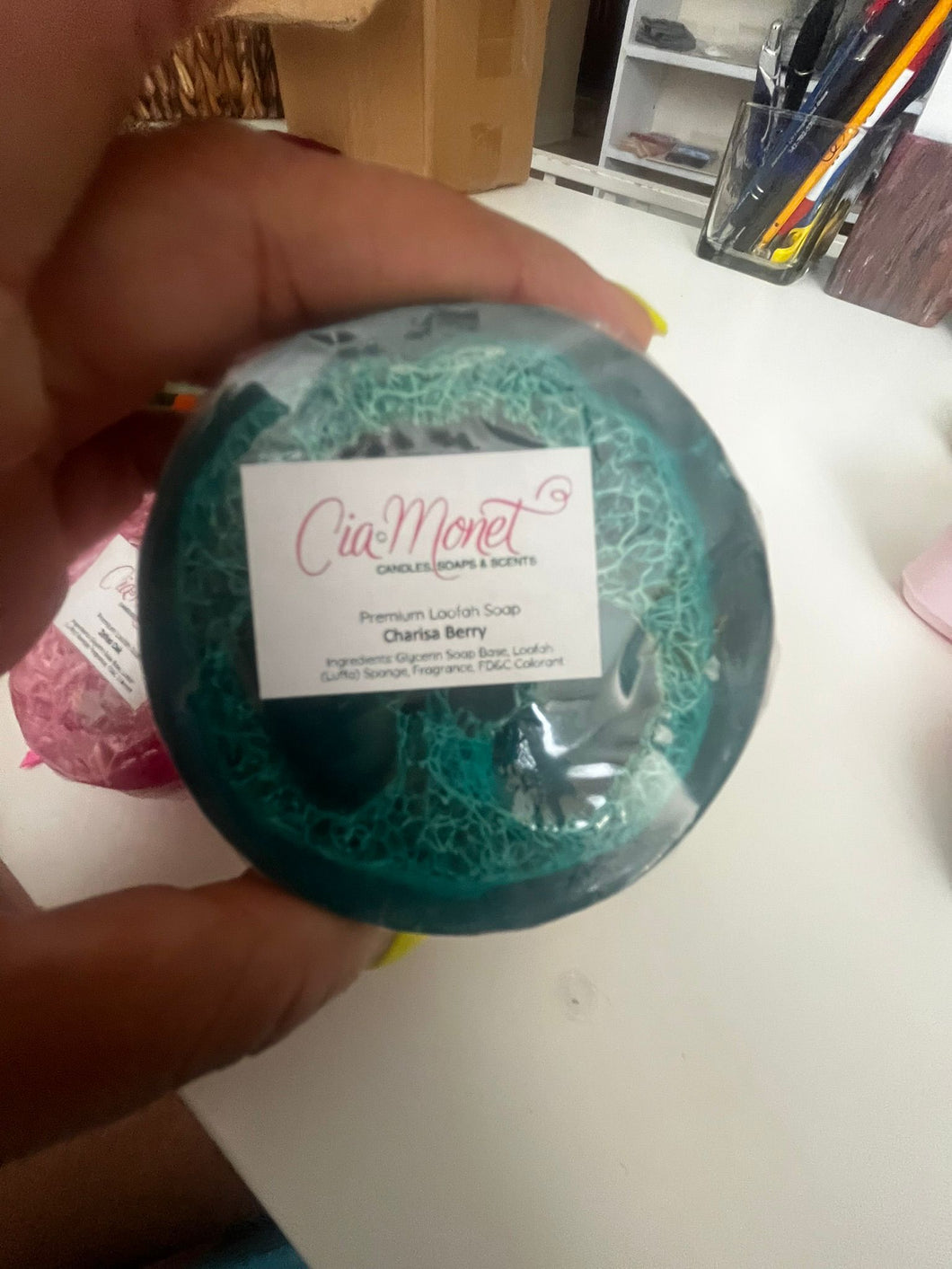 Charisa Berry Loofah Bar Soap